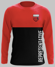 Load image into Gallery viewer, SNSSA Training Shirt Long Sleeve - Red and Black
