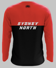 Load image into Gallery viewer, SNSSA Training Shirt Long Sleeve - Red and Black

